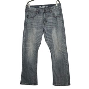 Wrangler Retro Slim Boot Jeans Mens Size 34 x 30 Blue Denim Western Cowboy Rodeo
